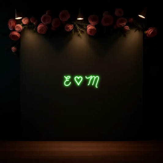 CREATE YOUR OWN WEDDING NEON SIGN E ♡ M