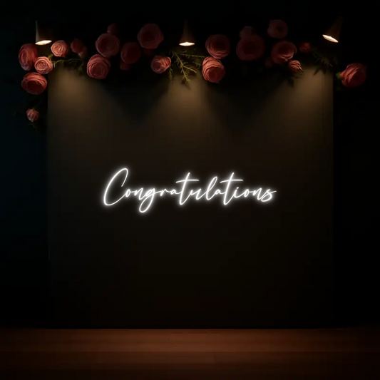 CREATE YOUR OWN WEDDING NEON SIGN Congratulations