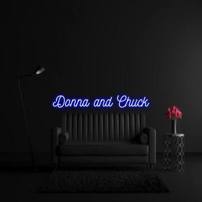 CREATE YOUR OWN WEDDING NEON SIGN Donna and Chuck