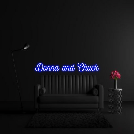 CREATE YOUR OWN WEDDING NEON SIGN Donna and Chuck