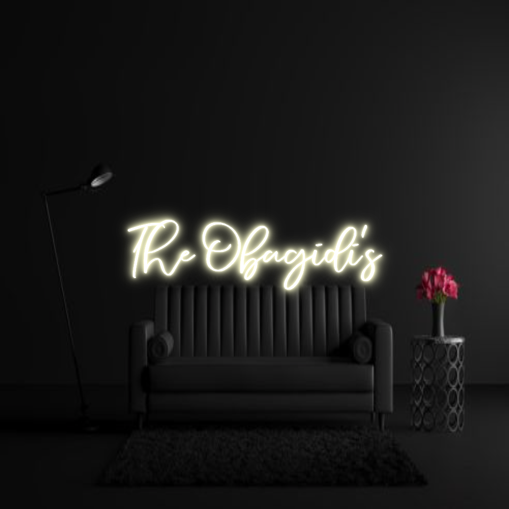 CREATE YOUR OWN WEDDING NEON SIGN The Obagidi's