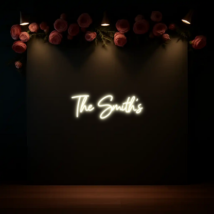CREATE YOUR OWN WEDDING NEON SIGN The Smith’s