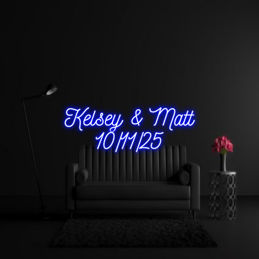 CREATE YOUR OWN WEDDING NEON SIGN Kelsey & Matt...