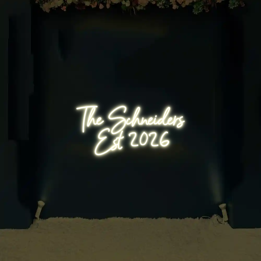 CREATE YOUR OWN WEDDING NEON SIGN The Schneider...