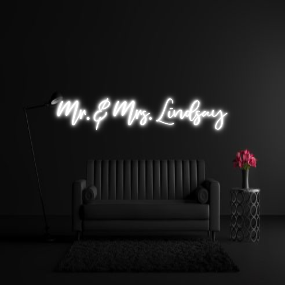 CREATE YOUR OWN WEDDING NEON SIGN Mr. & Mrs. Li...
