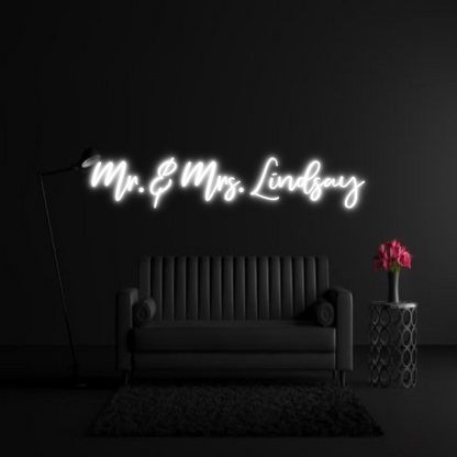 CREATE YOUR OWN WEDDING NEON SIGN Mr. & Mrs. Li...