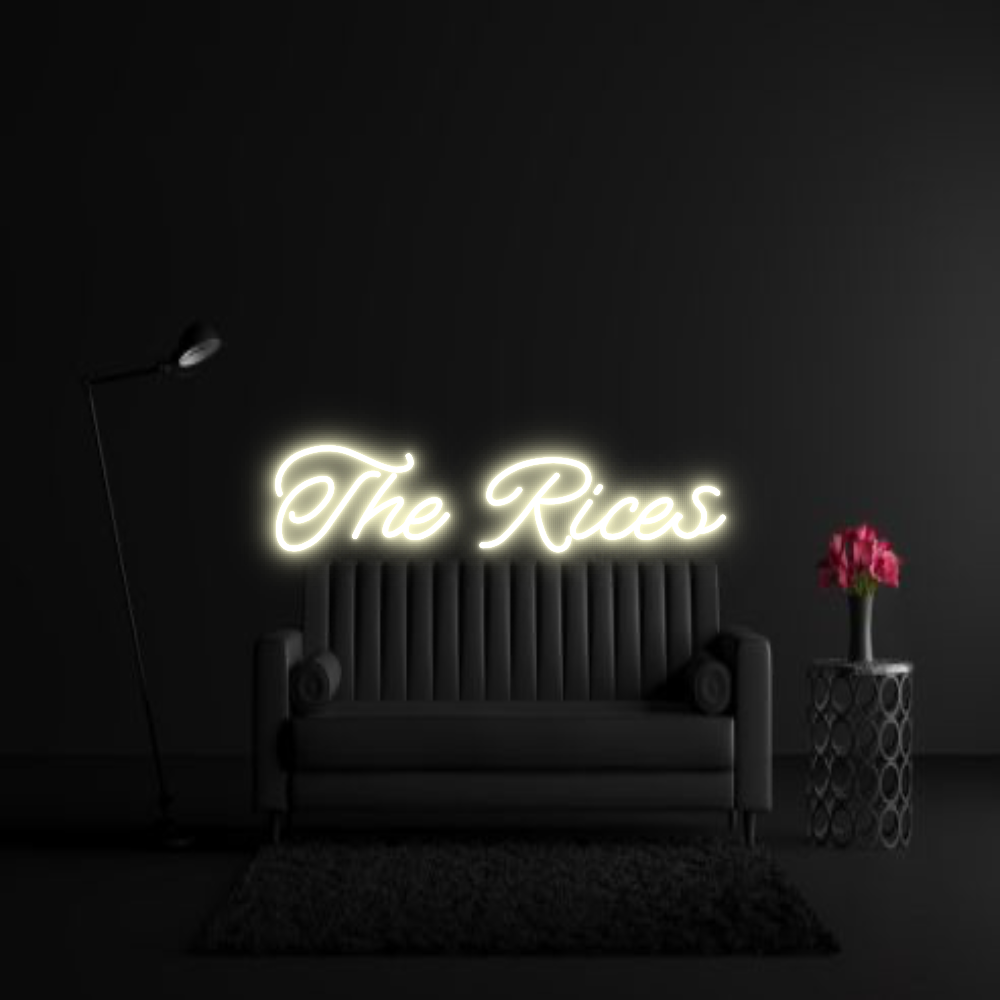CREATE YOUR OWN WEDDING NEON SIGN The Rices