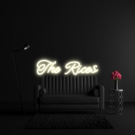 CREATE YOUR OWN WEDDING NEON SIGN The Rices