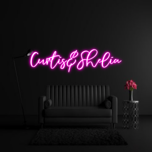 CREATE YOUR OWN WEDDING NEON SIGN Curtis&Shelia