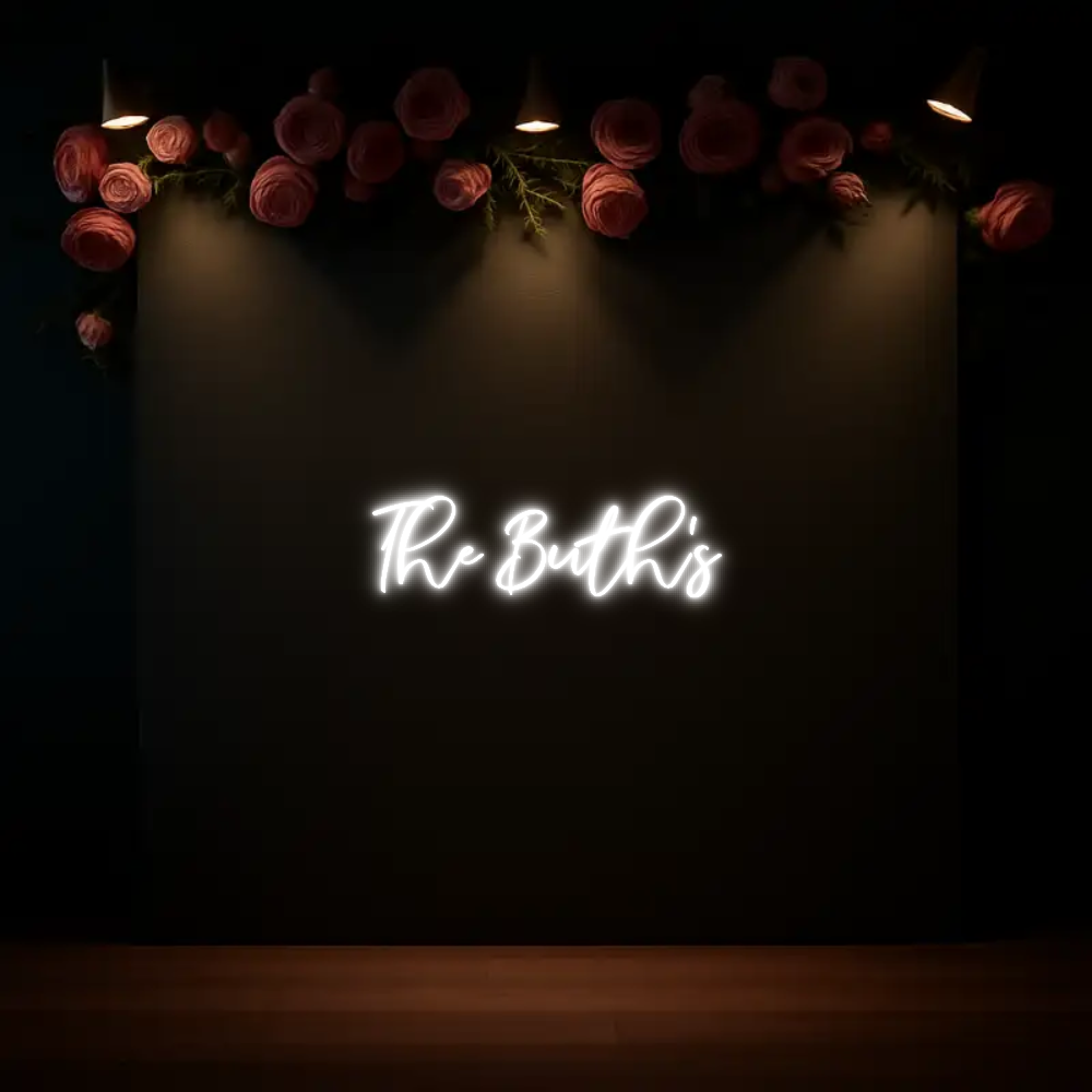 CREATE YOUR OWN WEDDING NEON SIGN The Buth’s