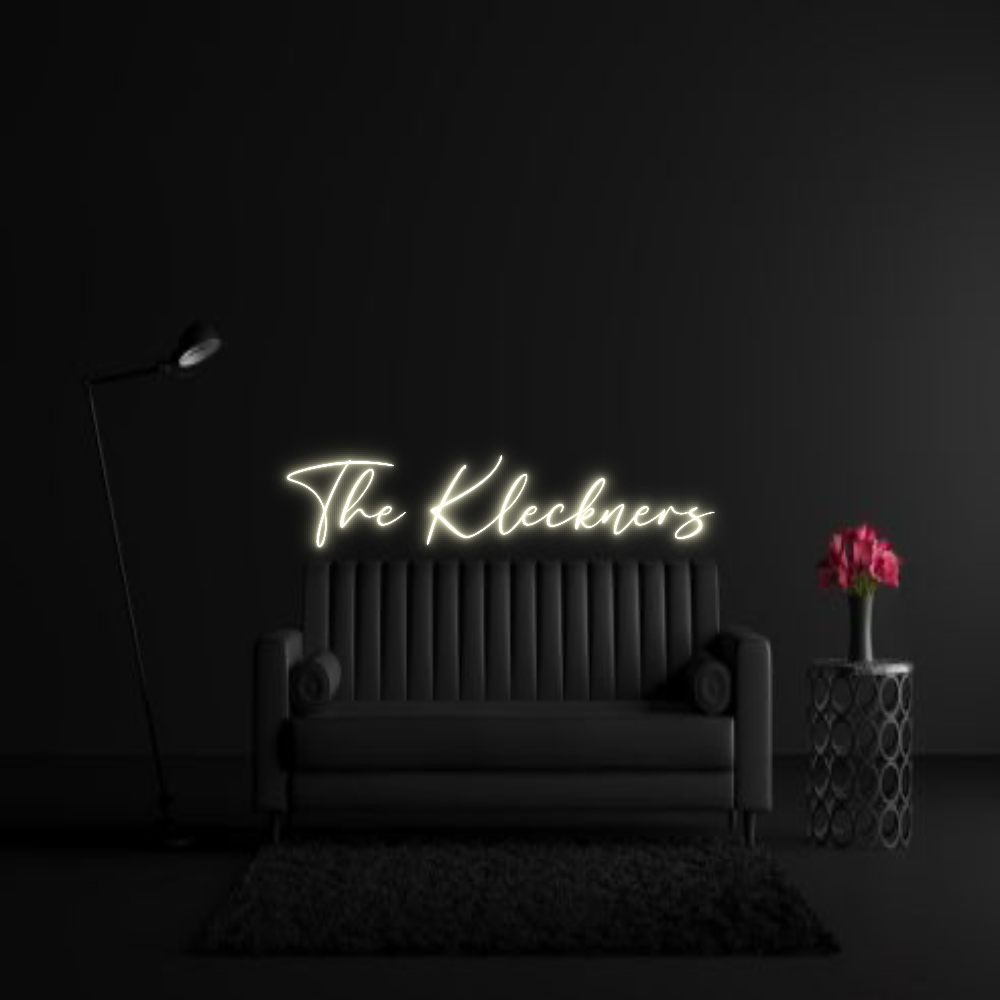 CREATE YOUR OWN WEDDING NEON SIGN The Kleckners