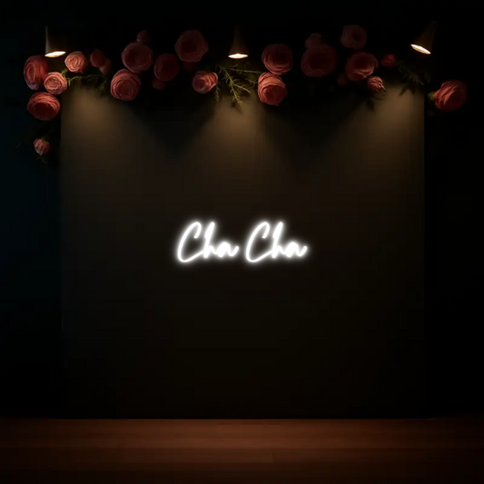 CREATE YOUR OWN WEDDING NEON SIGN Cha Cha