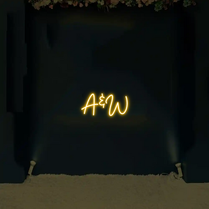 CREATE YOUR OWN WEDDING NEON SIGN A&W