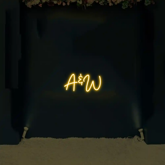 CREATE YOUR OWN WEDDING NEON SIGN A&W