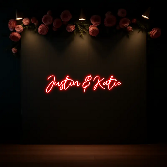 CREATE YOUR OWN WEDDING NEON SIGN Justin & Katie