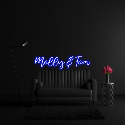 CREATE YOUR OWN WEDDING NEON SIGN Molly & Tom