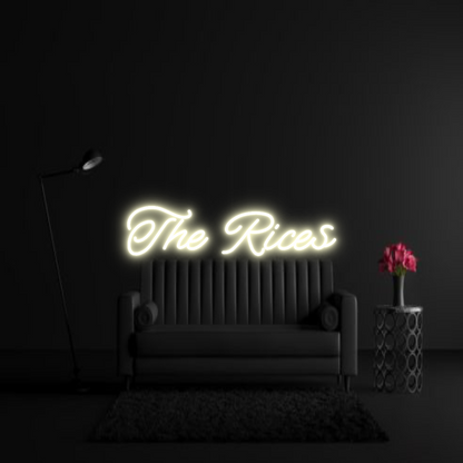 CREATE YOUR OWN WEDDING NEON SIGN The Rices
