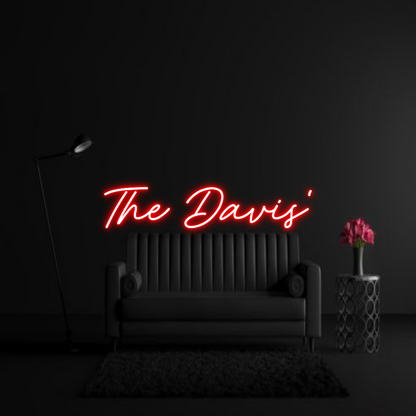 CREATE YOUR OWN WEDDING NEON SIGN The Davis'