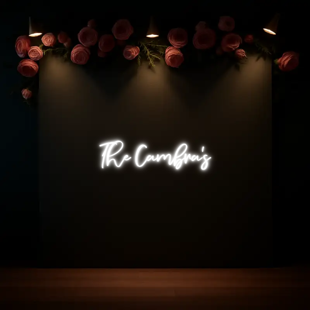 CREATE YOUR OWN WEDDING NEON SIGN The Cambra’s