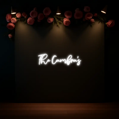 CREATE YOUR OWN WEDDING NEON SIGN The Cambra’s