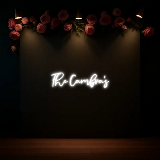 CREATE YOUR OWN WEDDING NEON SIGN The Cambra’s