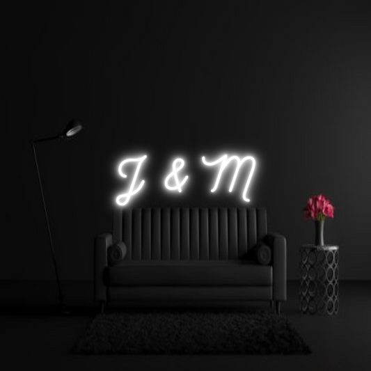 CREATE YOUR OWN WEDDING NEON SIGN J & M