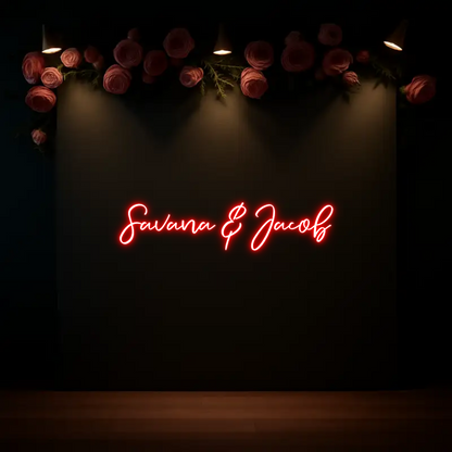 CREATE YOUR OWN WEDDING NEON SIGN Savana & Jacob