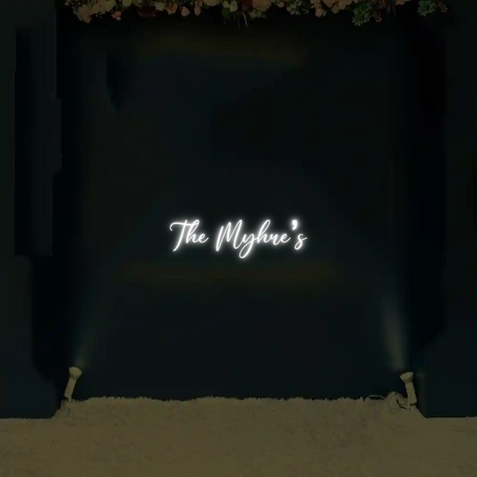 CREATE YOUR OWN WEDDING NEON SIGN The Myhre’s