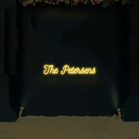 CREATE YOUR OWN WEDDING NEON SIGN The Petersens