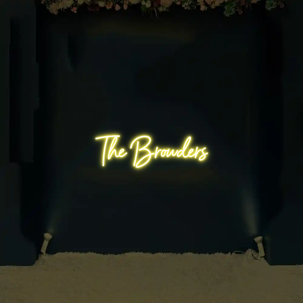 CREATE YOUR OWN WEDDING NEON SIGN The Browders
