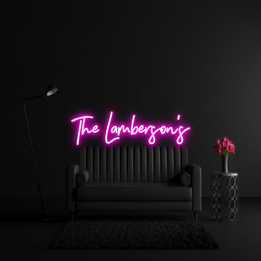CREATE YOUR OWN WEDDING NEON SIGN The Lamberson's
