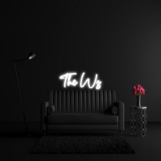 CREATE YOUR OWN WEDDING NEON SIGN The Ws