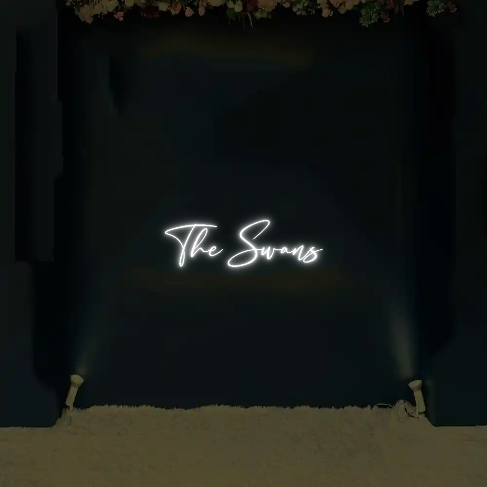 CREATE YOUR OWN WEDDING NEON SIGN The Swans