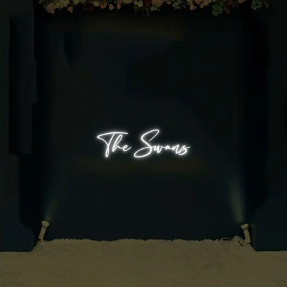 CREATE YOUR OWN WEDDING NEON SIGN The Swans