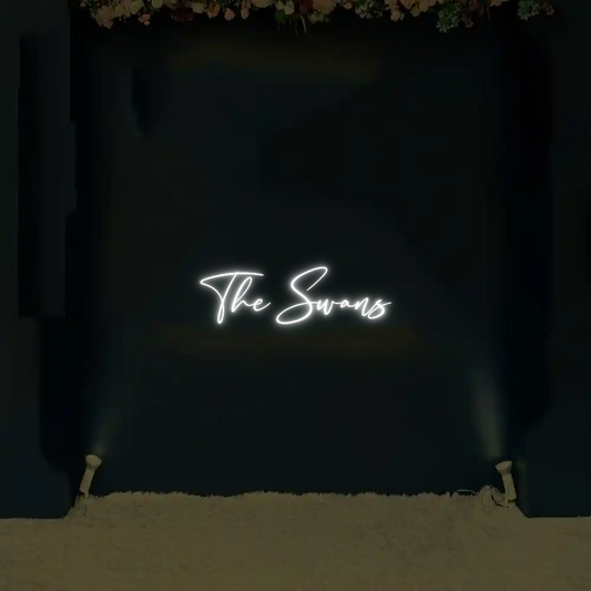 CREATE YOUR OWN WEDDING NEON SIGN The Swans