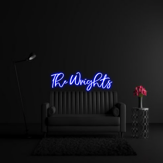 CREATE YOUR OWN WEDDING NEON SIGN The Wrights