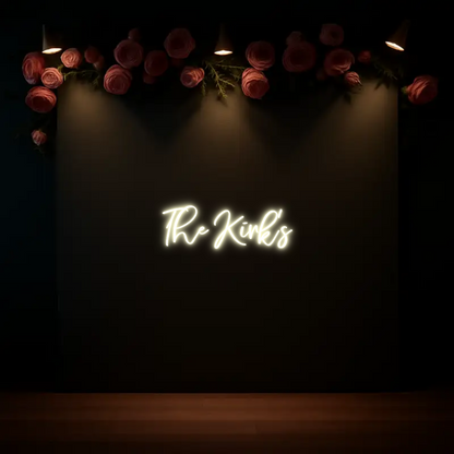 CREATE YOUR OWN WEDDING NEON SIGN The Kirk's