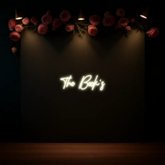 CREATE YOUR OWN WEDDING NEON SIGN The Beck's