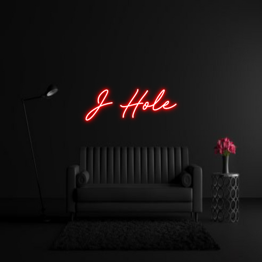 CREATE YOUR OWN WEDDING NEON SIGN J Hole