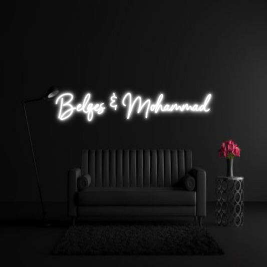 CREATE YOUR OWN WEDDING NEON SIGN Belqes & Moha...