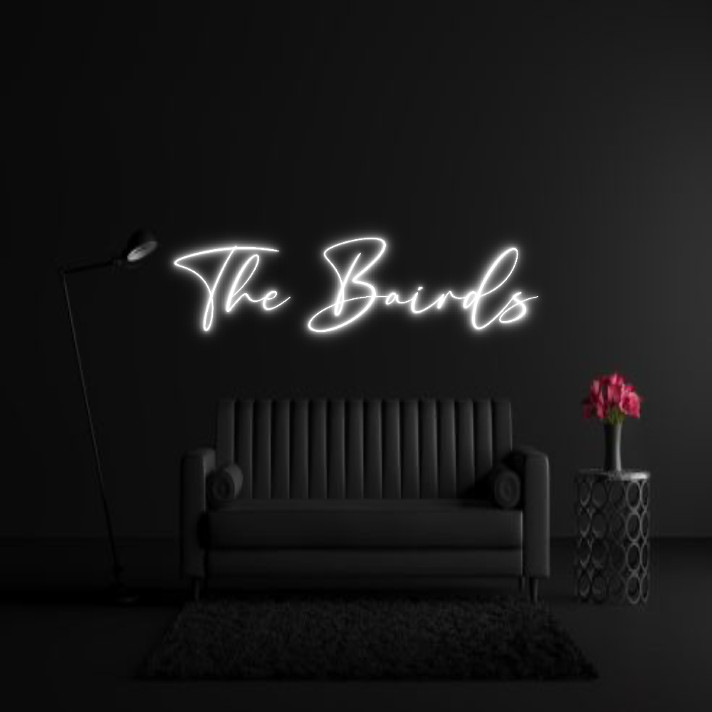 CREATE YOUR OWN WEDDING NEON SIGN The Bairds