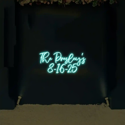 CREATE YOUR OWN WEDDING NEON SIGN The Presley's...