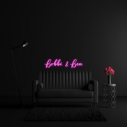 CREATE YOUR OWN WEDDING NEON SIGN Bobbi & Ben