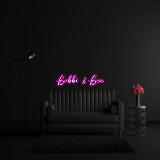 CREATE YOUR OWN WEDDING NEON SIGN Bobbi & Ben