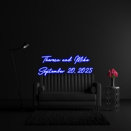 CREATE YOUR OWN WEDDING NEON SIGN Theresa and M...