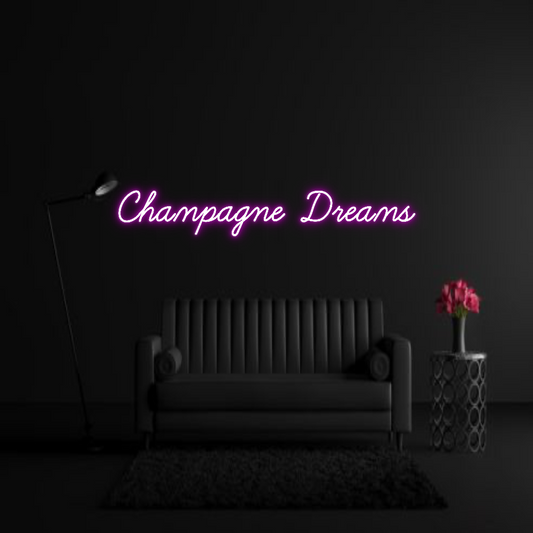 CREATE YOUR OWN WEDDING NEON SIGN Champagne Dre...