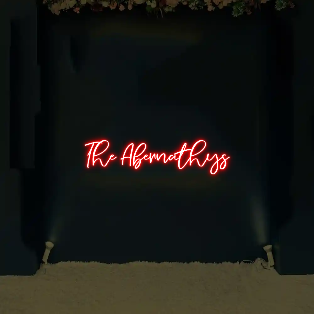 CREATE YOUR OWN WEDDING NEON SIGN The Abernathys