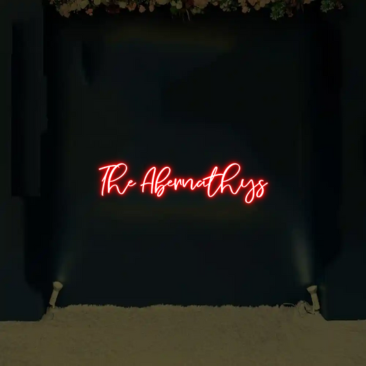 CREATE YOUR OWN WEDDING NEON SIGN The Abernathys