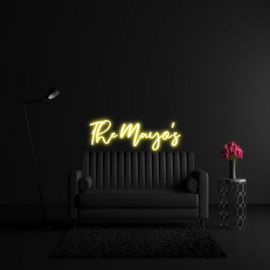 CREATE YOUR OWN WEDDING NEON SIGN The Mayo's