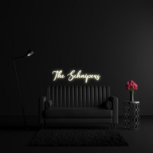 CREATE YOUR OWN WEDDING NEON SIGN The Schaipers